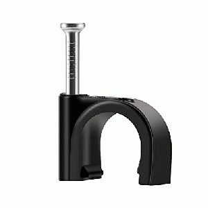 GRAPA PLASTICA C/CLAVO 10MM(20PZS)NEGRO P/CAB 14-12